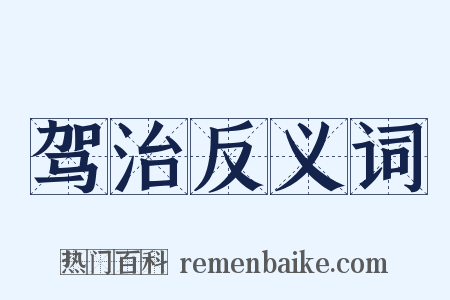 驾治反义词是什么意思的图片